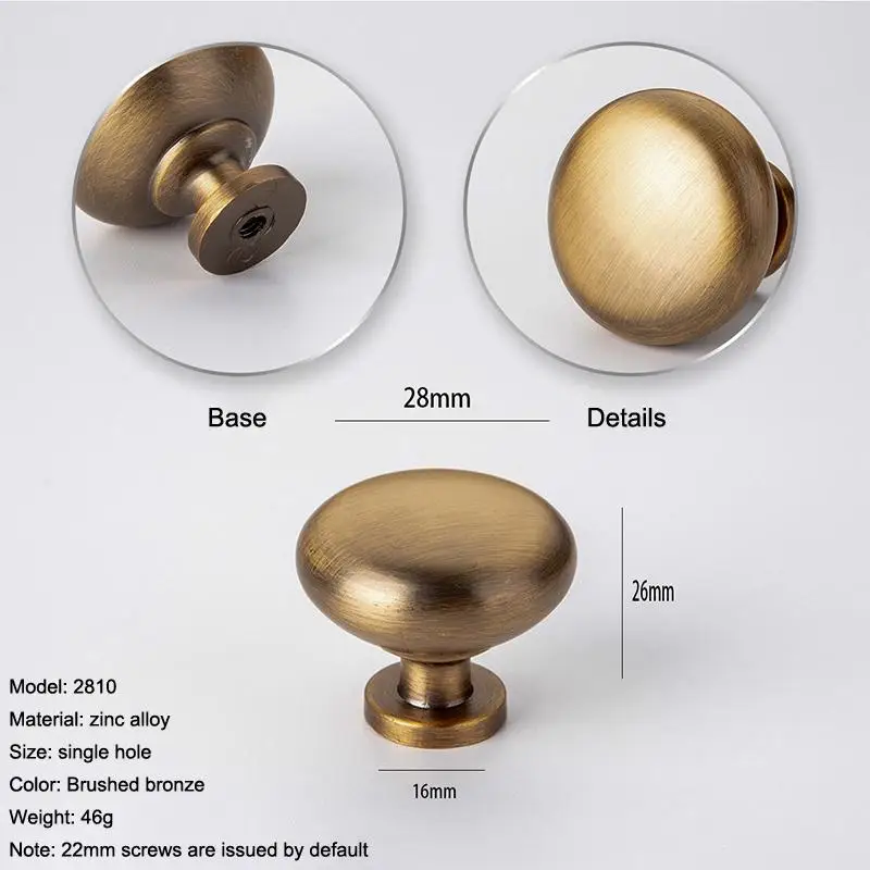 Antique-Bronze Vintage Cabinet Handle for Retro Wardrobe and Kitchen Stylish Pull