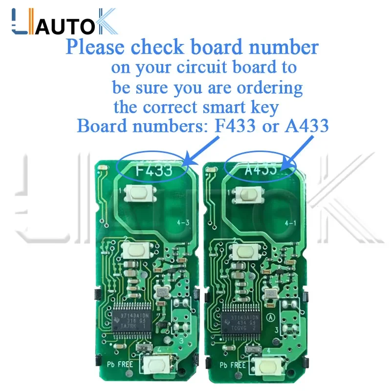 Car Remote Control Key for Toyota Land Cruiser 200 Prius RAV4 Avalon Camry Avensis Prado Crown Aurion LC200 A433 F433 Car Key