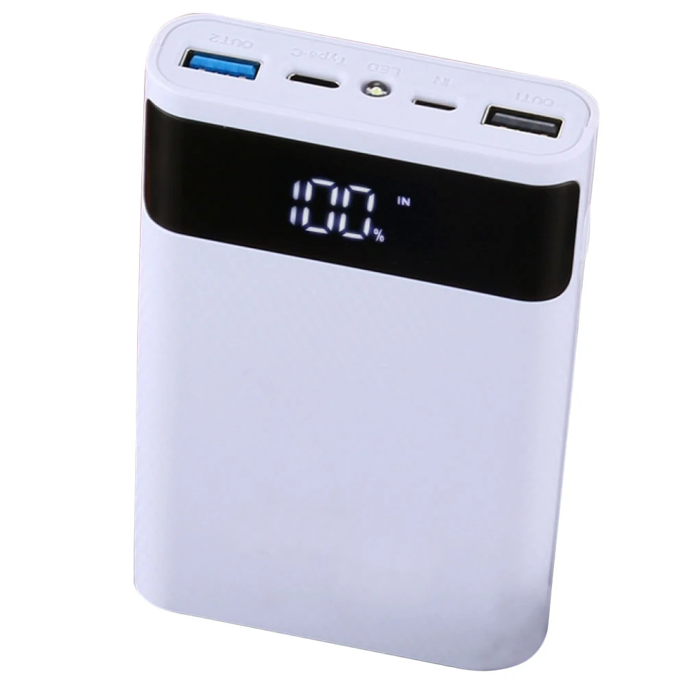 

DIY 4-Slot 18650 Power Bank Accessory Portable Rechargeable USB Output Mobile Box Case