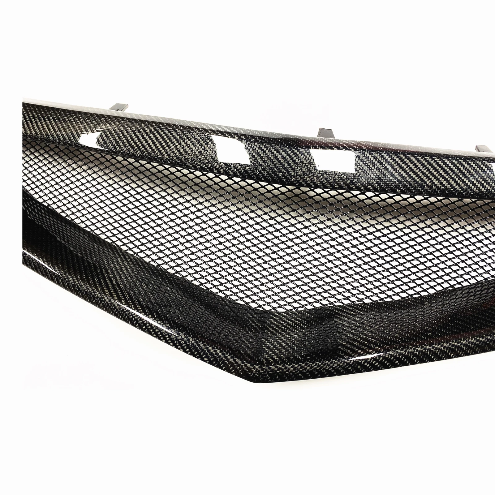 Grill For Honda Accord 7 Acura TSX Type S Euro R CL7 2006-2008 Front Grille Carbon Fiber/Fiberglass Upper Bumper Hood Mesh Grid