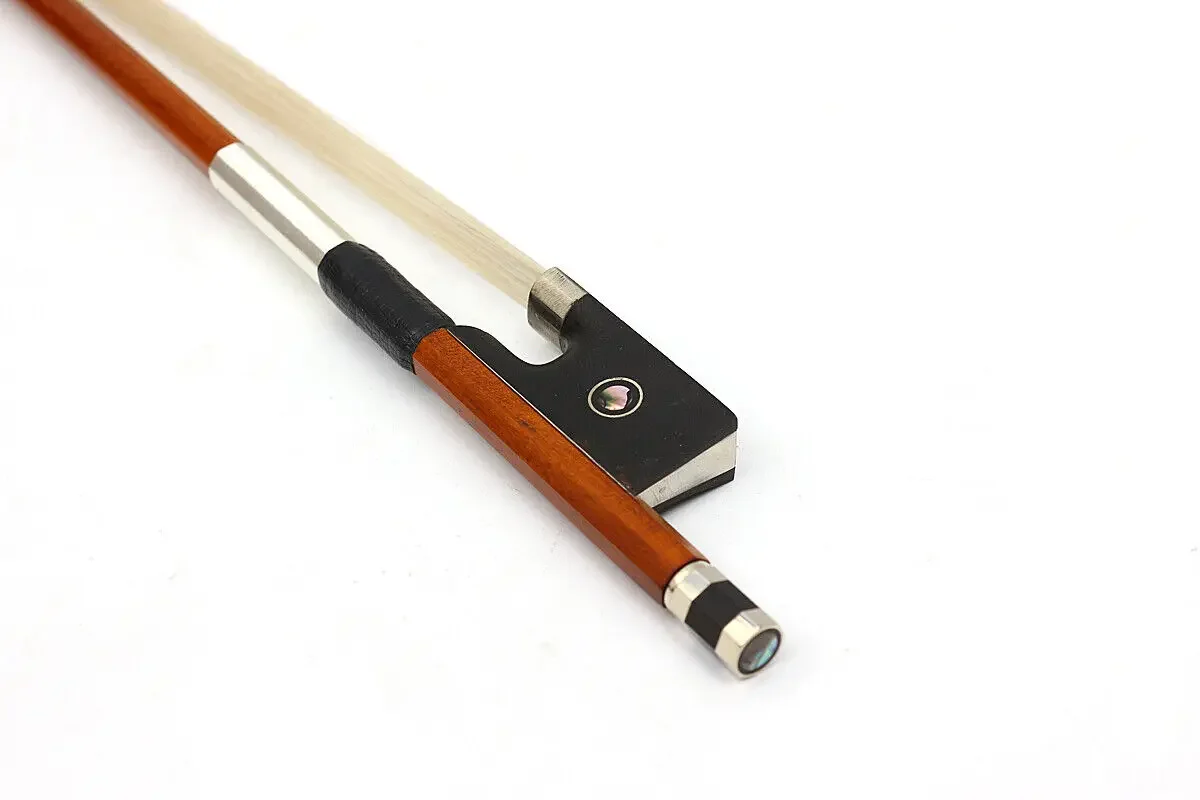 Advance 4/4 Full Size Violin Pernambuco Bow Ebony Frog Good Balance Natural Bows Hair Double Eyes Inlay Violin Parts