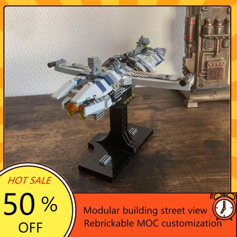 438 pièces Munificent classe fragile Midi échelle guerre spatiale militaire MOC SpaceShip bataille modèle personnalisé Puzzles bricolage assemblage modèle cadeau