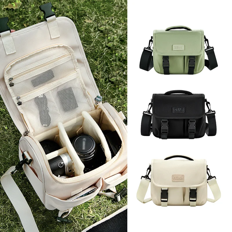 Shoulder Camera Bag Digital Camera Organizer Bag Mirrorless Cameras DSLR Lenses Handbag Large Travel Organizers Pouch
