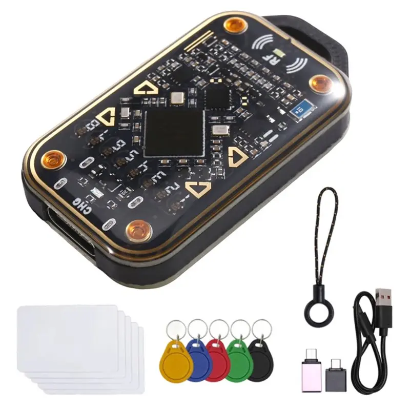 [NEW!】 Chameleon V3.0 RFID Smart Chip Emulator Smart Card Reader Read Writer ID IC Card Tag Copyer+5XUID Keychain/Card