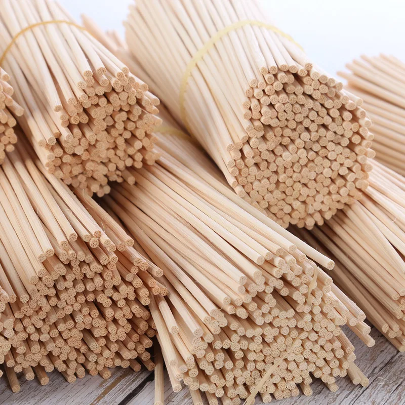 50Pcs 10/19/22/24/30/35/40ซม.หวายธรรมชาติ Reed diffuser น้ำหอม Reed Sticks เติมเงิน Sticks