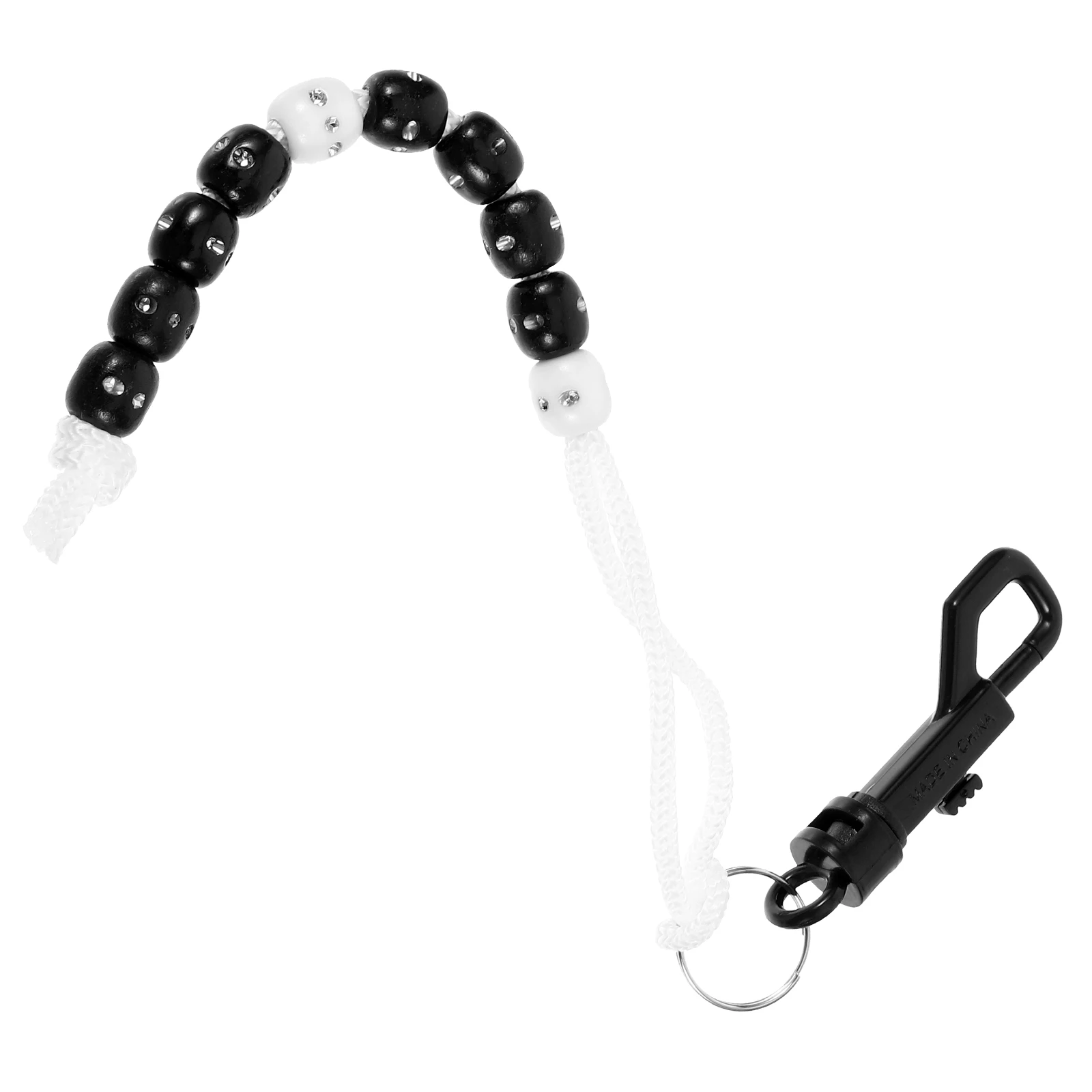 

Golf Score Counter Black Bead Chain Shiny Portable Golfing Scoring Supplies Accessories Wrist Counters Long Term Use
