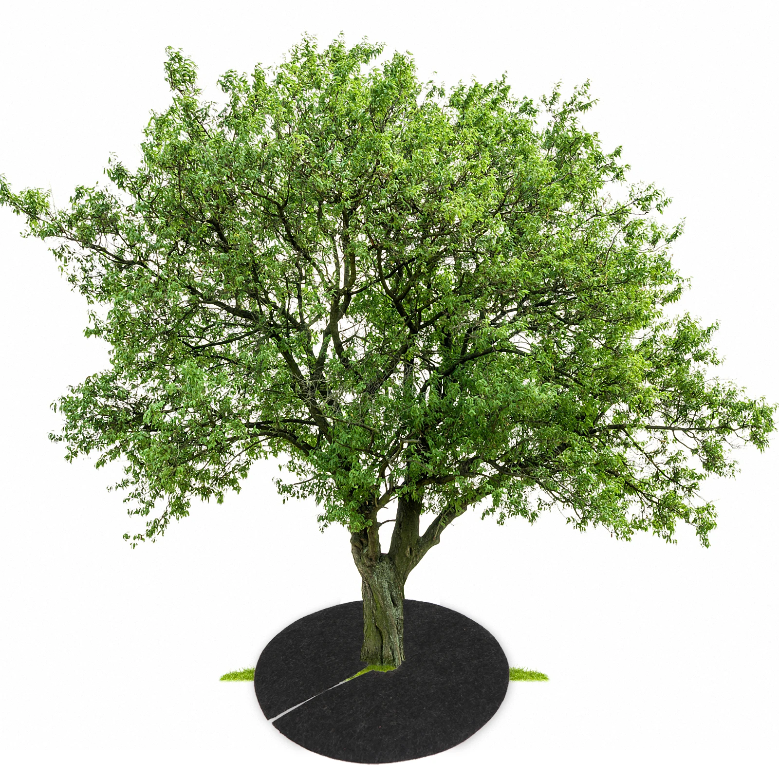 

20Pcs Orchard Weeding Cloth Durable Nonwoven Biodegradable Thick Wearproof Ground Fabric Agriculture Black 15cm