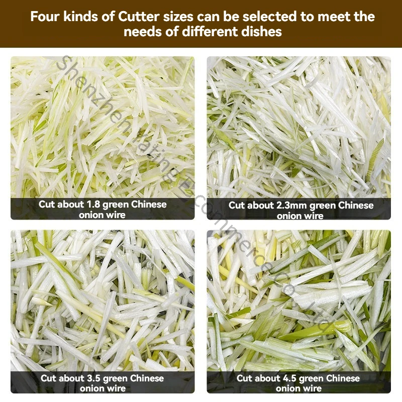 Green Onion Shredding Machine Commercial Electric Roast Duck Shop Celery Garlic Seedlings Pepper Multifunctional Artifact