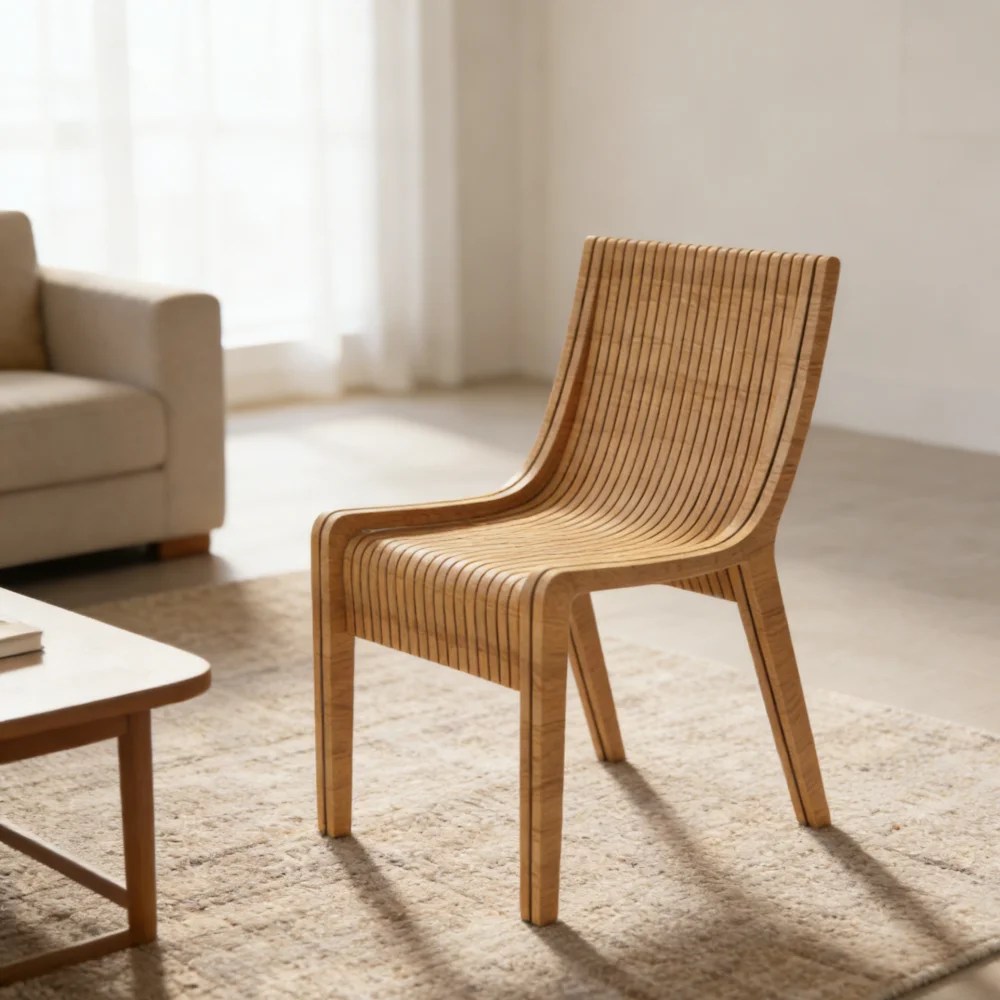 ！@Simple Design Lounge Chair Handcrafted Leisure Chair for Bedroom Dining Room Restaurant Cafe