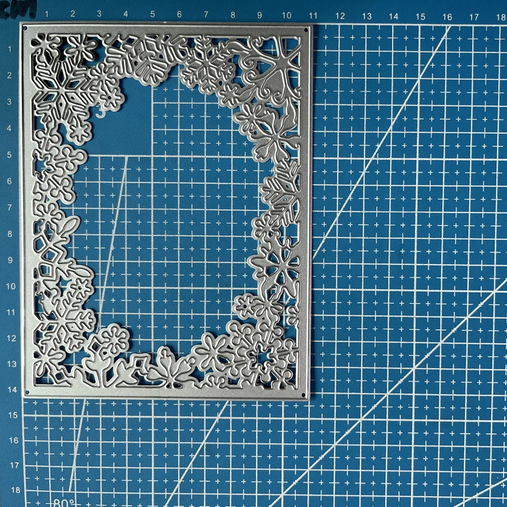 Lucky Goddess Metal Cutting Dies Snowflake Frame Diy Scrapbooking Photo Album Decorative Embossing Paper Card Crafts