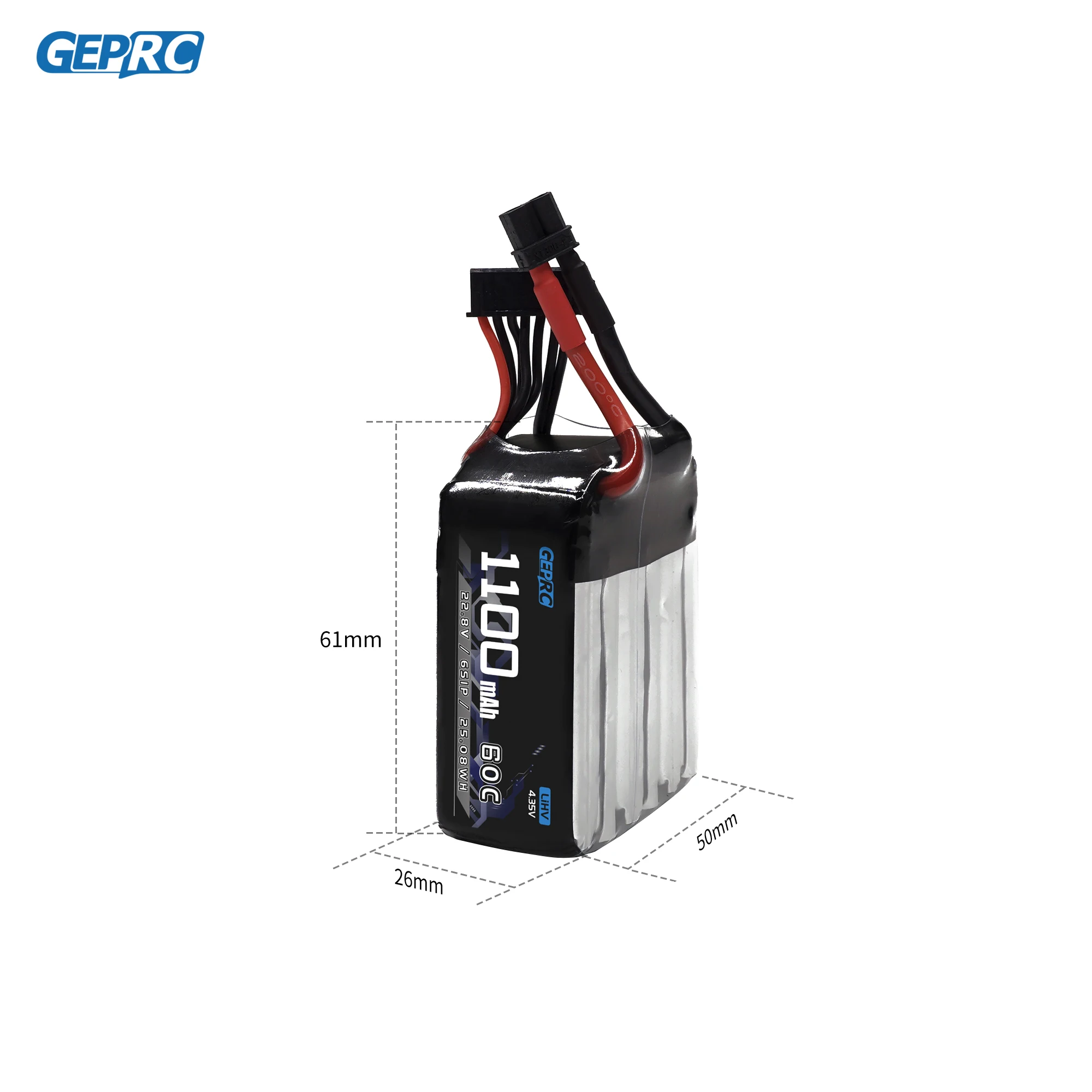 GEPRC-Bateria LiPo, 1100mAh, 60C, adequado para 3-5 "Series Drone, RC FPV Quadcopter, Freestyle Drone Acessórios Peças