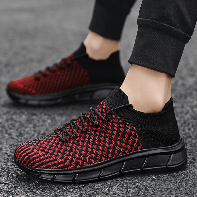 Women Men Sneakers Outdoor Breathable Sock Shoes for Walking Training Low Top Casual Shoes Men Running Shoes Plus Size 36-46