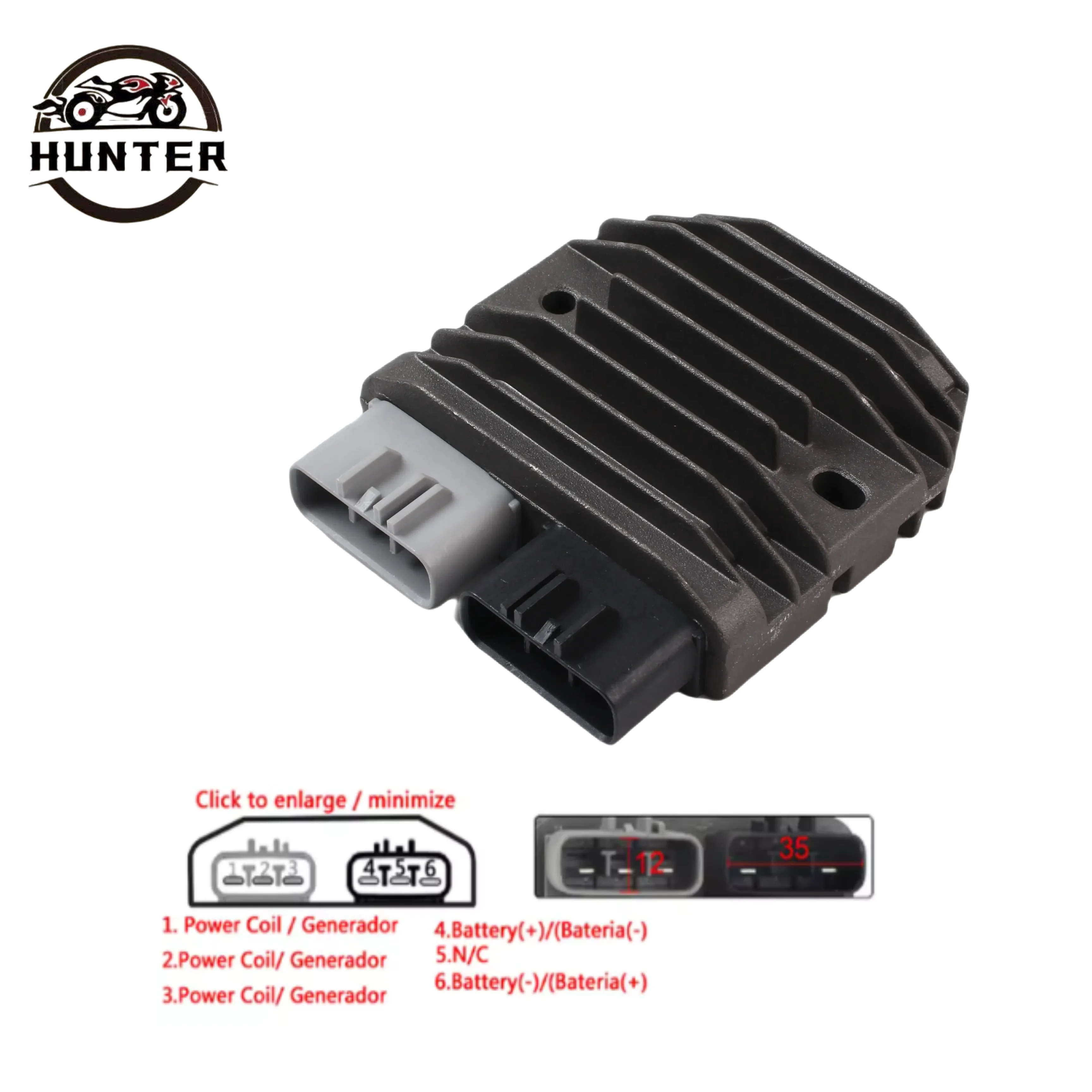

For BMW Yamaha Honda Kawasaki Triumph Sea-doo Polaris Can-am CFMOTOR Motorcycle Voltage Regulator Rectifier 12V 4012941 T1300470