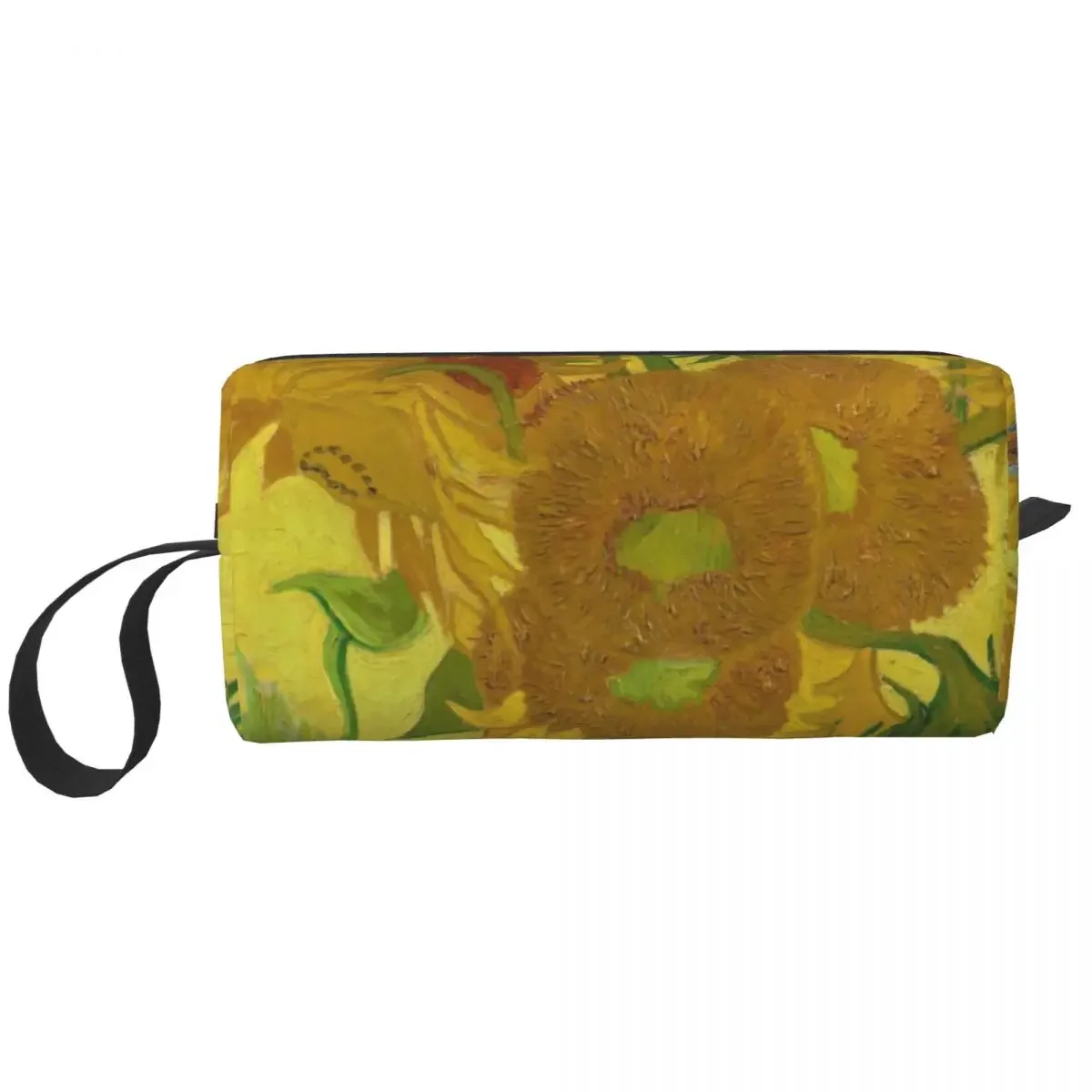 

Vase With Twelve Sunflowers Travel Cosmetic Bag Vincent Van Gogh Painting Makeup Toiletry Organizer Lady Beauty Storage Dopp Kit