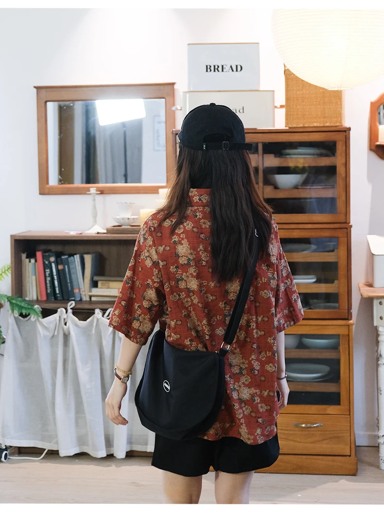 

Женская летняя рубашка свободного кроя с цветочным принтом, дышащая, из полиэстера, с коротким рукавом, отложным воротником, стандартной длины