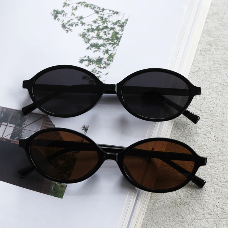 Peekaboo Kleine runde Sonnenbrille, polarisiert, für Herren, koreanischer Stil, Unisex, ovale Sonnenbrille für Damen, Retro, Vintage, TR90, Acetat, für Herren – Detail 2