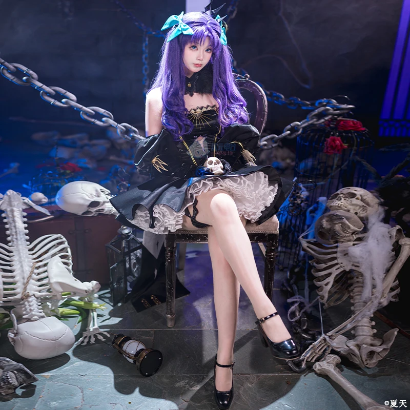 

COWOWO Fgo Ereshkigal Cosplay Costume Cos Game Anime Party Uniform Hallowen Play Role Clothes Clothing