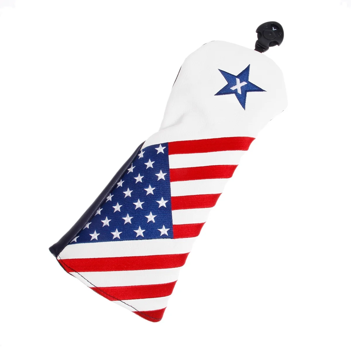 

1 шт., деревянный головной убор из искусственной кожи для гольфа с флагом США и Америки, чехлы на голову для клюшки Fairway, аксессуары для гольфа