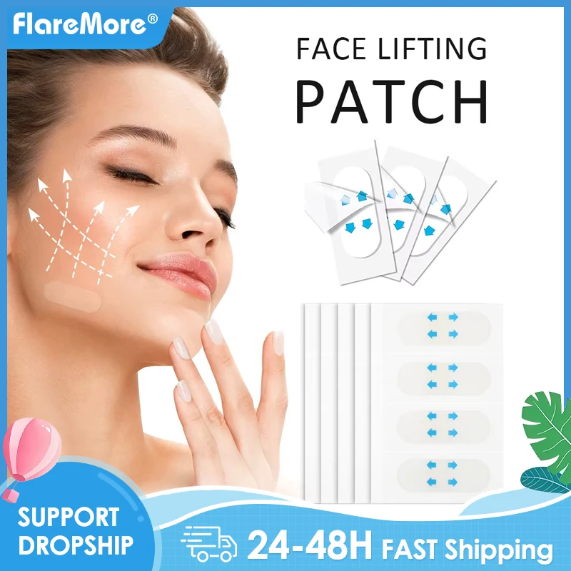 80/160/Stuks Face Neck Lift Tapes Onzichtbare Face Lift Sticker Rimpel Verwijderen Stickers Draai Kin Vervagen Fijne Lijntjes Vorm V-vormige