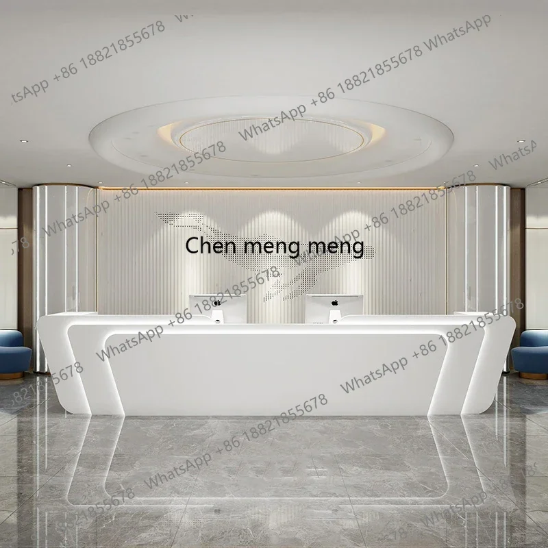 Podium Office Reception Desk Bar Counter Front Restaurant Church Reception Desks Cashier Modern Bureau Meuble Bar Furniture