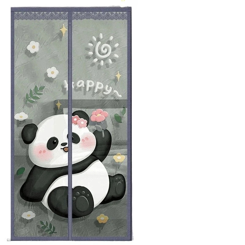 

Digital printing mosquito-proof door curtain, high-grade magnetic diamond yarn