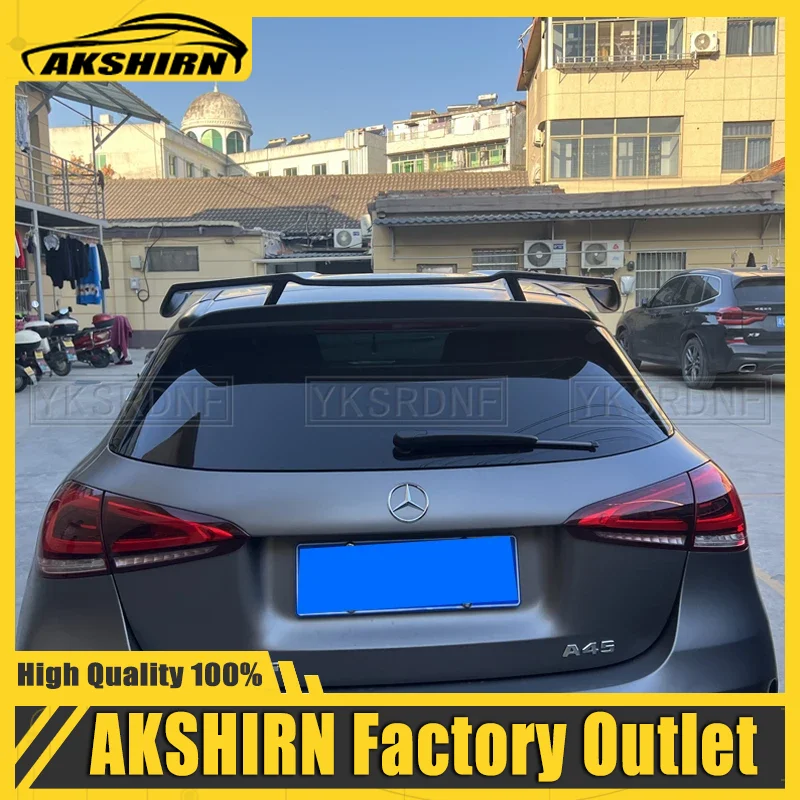 

Car Body Kit Carbon Fiber Rear Roof Spoiler Ducktail Wings for Benz W176 A Class A200 A260 A45 AMG 14-18 Car Styling FRP Black