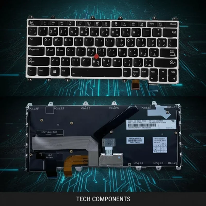 

Арабская клавиатура ARA с подсветкой для Lenovo Thinkpad X380 Yoga 370 01EN432 01AV721 01HW660 01HX105