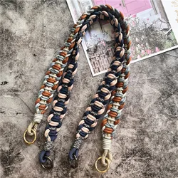 Strap for Handbags Handwoven Lanyard Contrasting Colors Bag Strap Luxury Telephone Shoulder Strap Underarm Bag Accessories