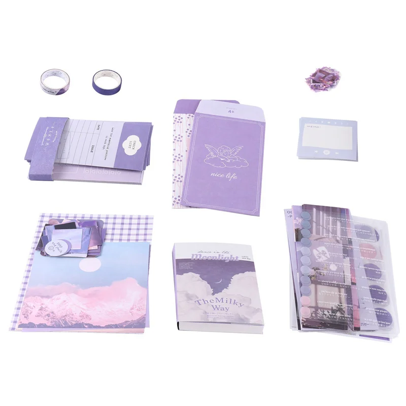 Aesthetic Scrapbook Kit(1044Pcs), Junk Journal Kit With Journaling/Scrapbooking Supplies, Stationery(B)