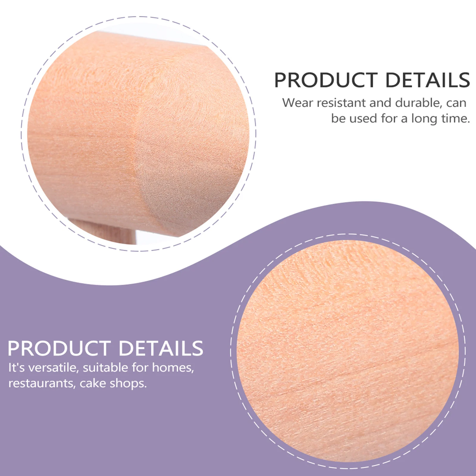 5-teiliger Hammerhammer aus Holz, glatt, sicher, Kindertrainingsgerät für die Muskelentwicklung, Mini-Schlägel für Kinder, Zuhause, Restaurant, Konditorei