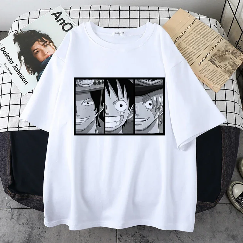 

2024 Kawaii T Shirt Women New Japanese Anime Funny Cartoon Tops Oversized T-shirt Harajuku Graphic Tees Unisex Lady T Shirt