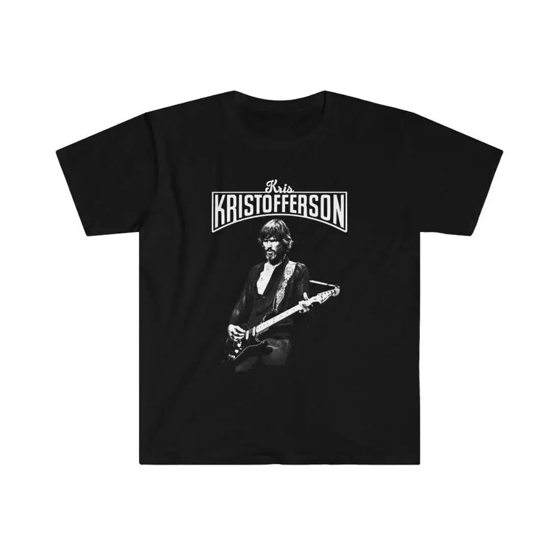 Vtg Kris Kristofferson Cotton Black All Size Unisex Shirt