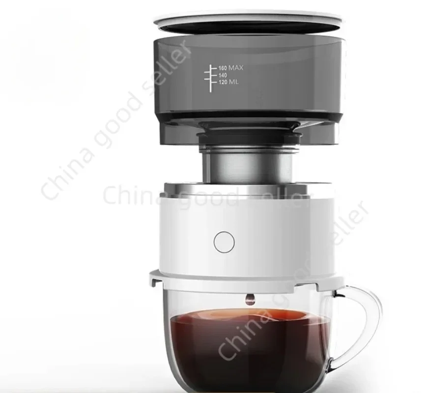 New Portable Mini Electric Drip Hand Punch Coffee Pot Outdoor Portable Coffee Machine Hand Punch Combination