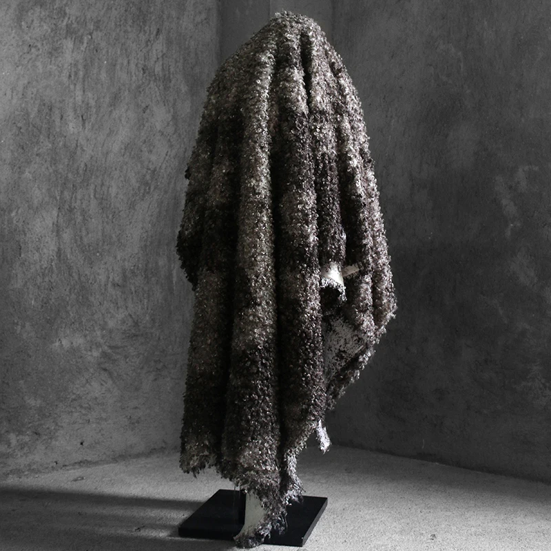 

Ткань из кудрявой шерсти для одежды, имитация меха коровы, толстая плюшевая ткань, имитация овечьей шерсти, ткань из искусственного меха, имитация овечьей шерсти, толстая плюшевая меховая ткань.