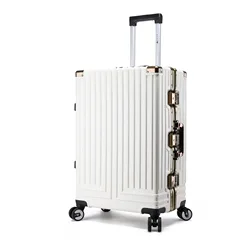 Large capacity aluminum frame password trolley universal wheel suitcase Di572