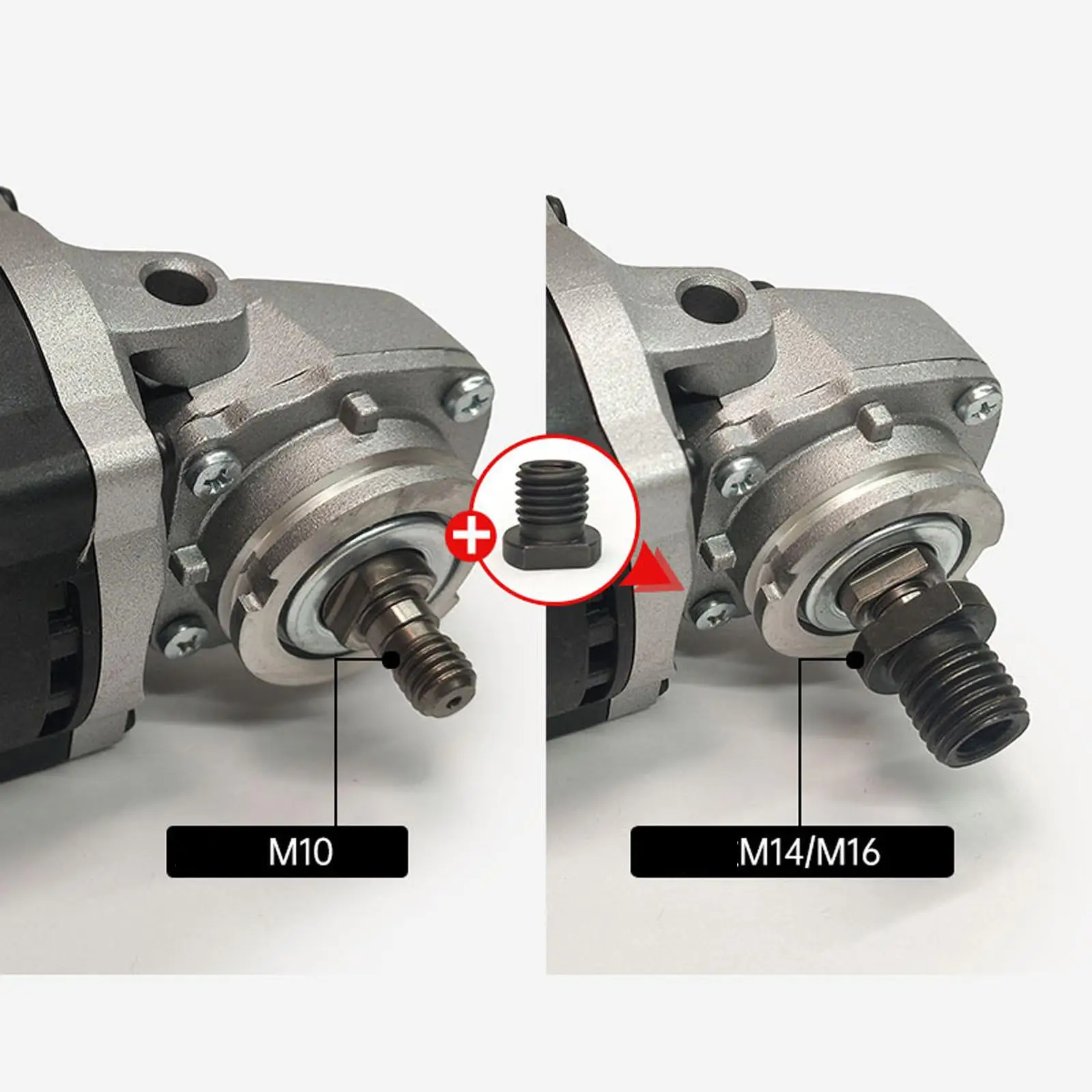 

Переходник с резьбой M14 на M10, износостойкий стальной конвертер для роторного инструмента, угловой шлифовальной машины, насадка для полировки металла