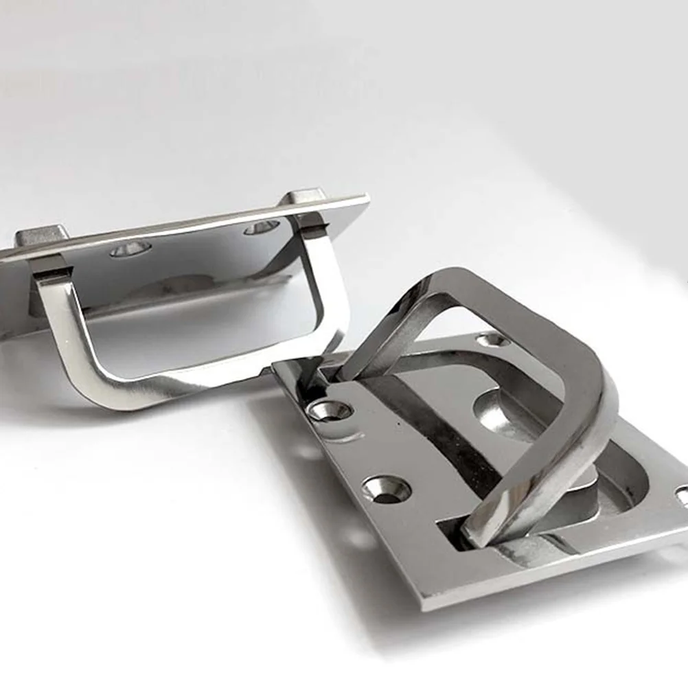 

1Pcs Stainless Steel Flush Mount Hatch Locker Pull Ring Handle Strong Durable Boat Deck Access Panel Lifting Handle Replacement