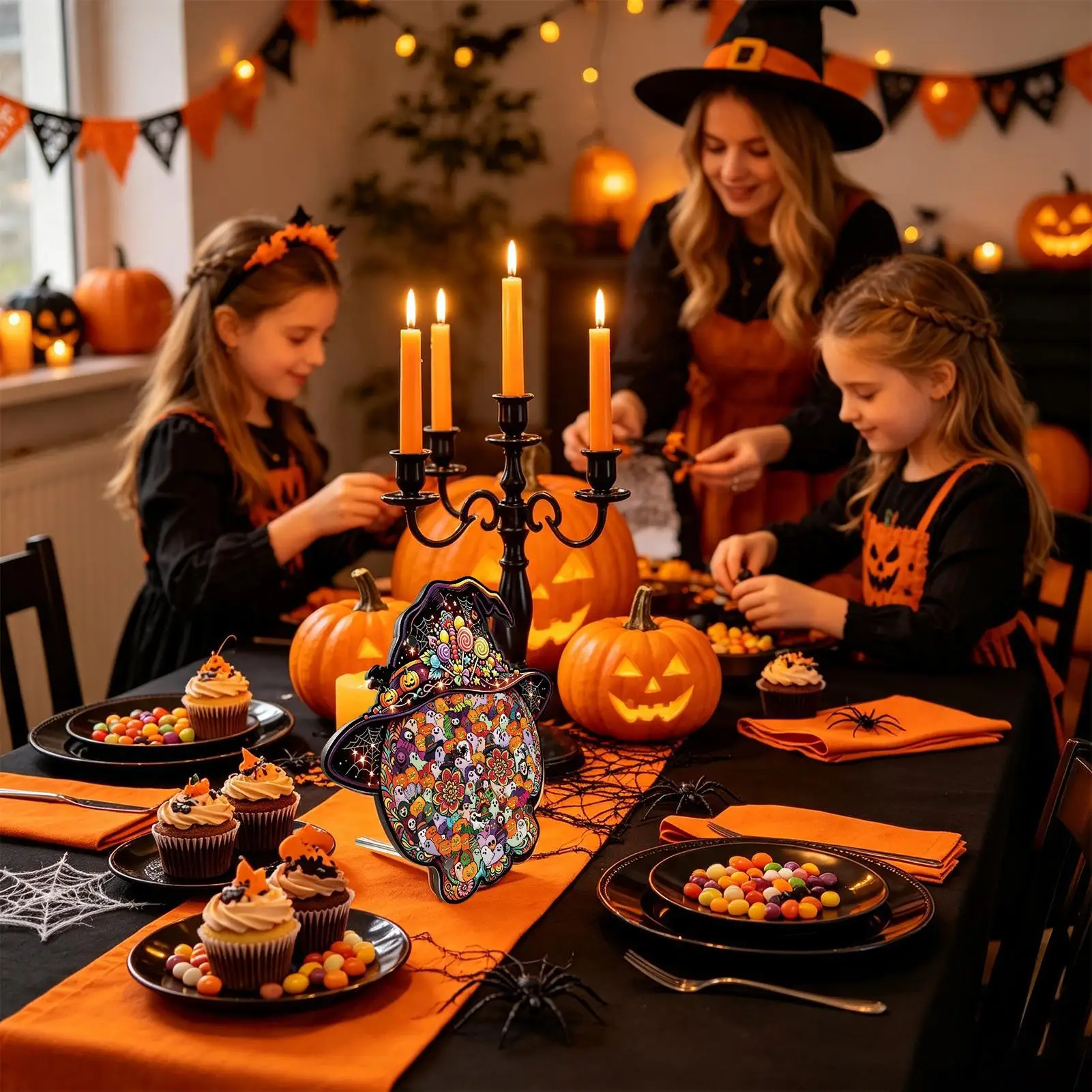 127-piece-halloween-colorful-witch-hat-skull-puzzle-fun-skull-wooden-puzzle-toys-the-gift-for-halloween-christmas-birthday