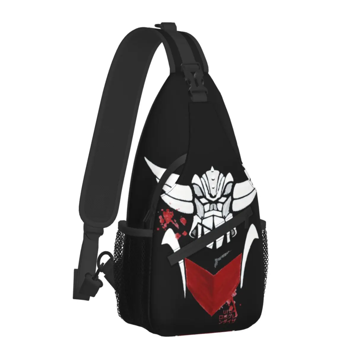 Red Crossbody Chest Bags UFO Robot Goldrake Pockets Travel Pack Messenger Sports Teens Shoulder Bag Unisex