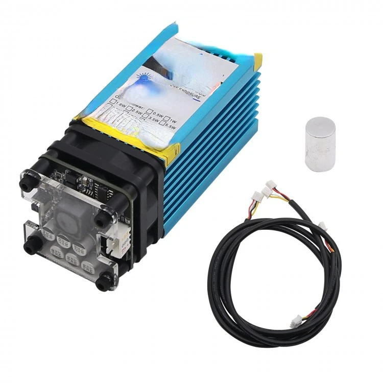 

12V 15W 450nm Blue Leser Module 15000mW Cutting Module to Engrave Stainless Steel 3mm Wood