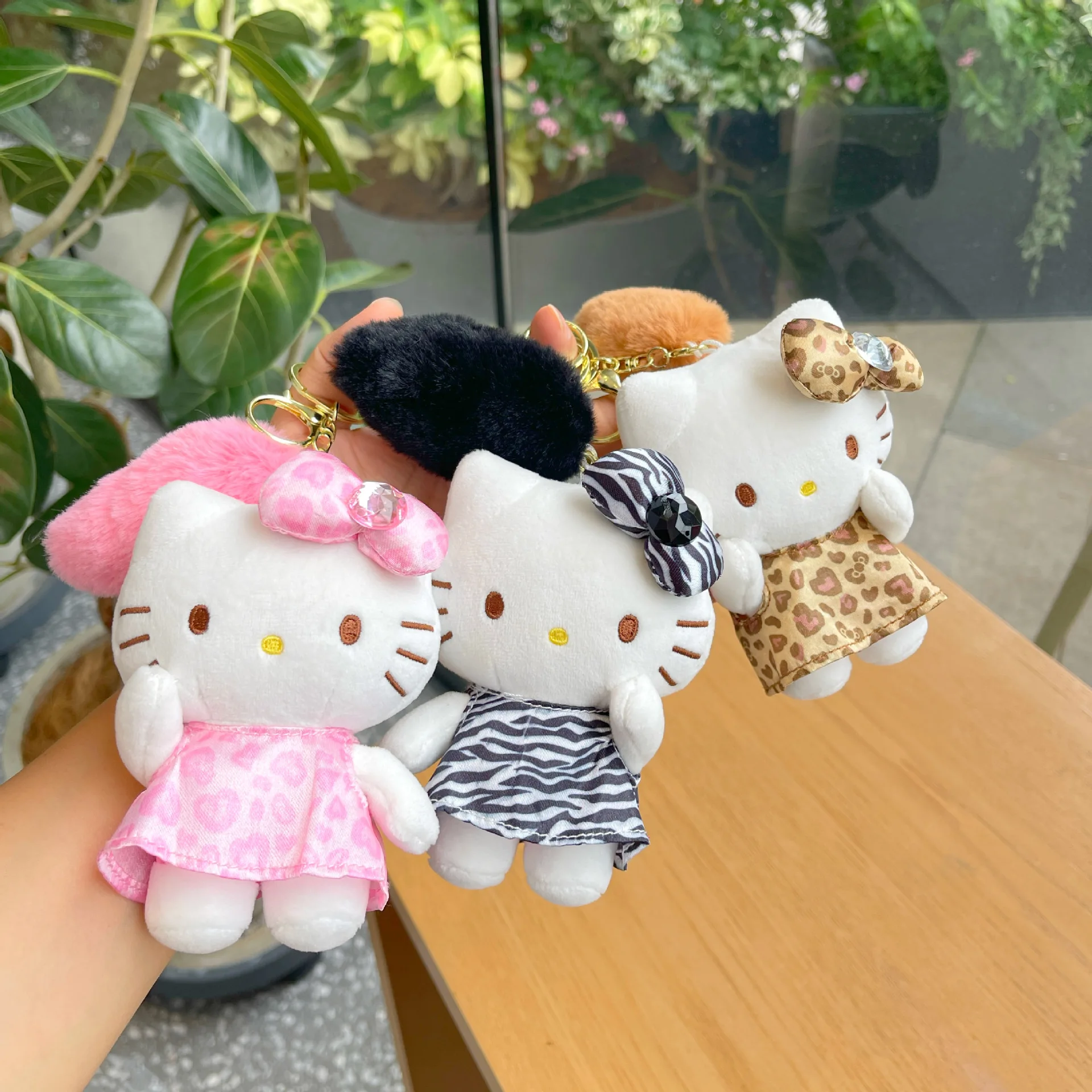 

For Kt Plush Keychain Doll Trendy Toy Backpack Decoration Accessories Keychain Girl Surprise Gift