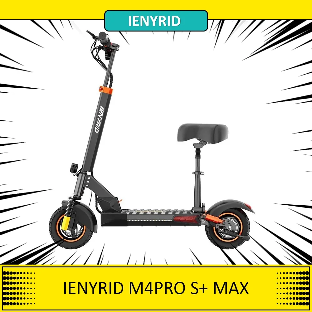 IENYRID M4 PRO S+ MAX Electric Scooter 800W Motor 45km/h Max Speed 48V 20Ah Battery 10' Off-road Tires Foldable Safe Escooter