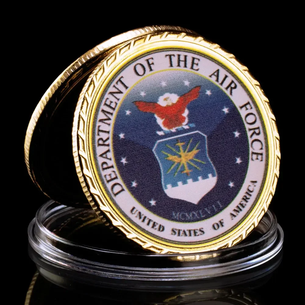 United States Space Force Department of The Air Force Collection Art Commemorative Coin Plated Collectibles Coin Military Coin