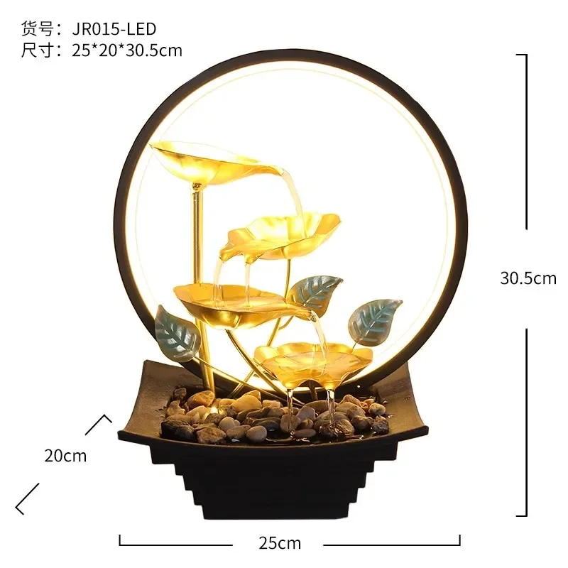 

X5-20 Bafanglai Feng Shui Wheel Lucky Fortune Desk Flow Ornament Automatic Circulating Water Decoration