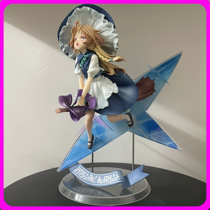 

Коллекционная фигурка Kirisame Marisa из Touhou Project: аниме-статуэтка красивой девушки, украшение для рабочего стола, подарок на день рождения