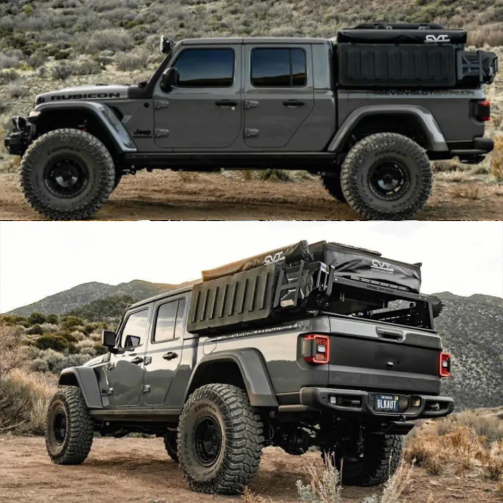 SXMA JT1015 Front/Rear High Level Mudguard Fender Flares Wheel Eyebrow Matte ABS for Jeep for Wrangler JT Gladiator 2020++ 4pcs
