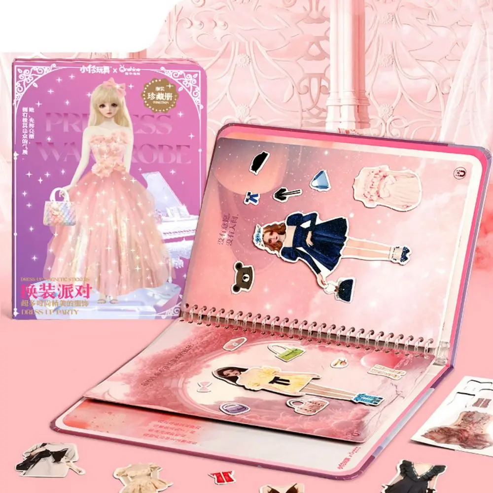 Kein Schneiden von Papier, Puppenhaus, Mädchen, wiederholt spielen, handgefertigte Papierpuppe, ruhiges Buch, Cartoon-Handbuch, DIY, niedliches Prinzessinnenbuch