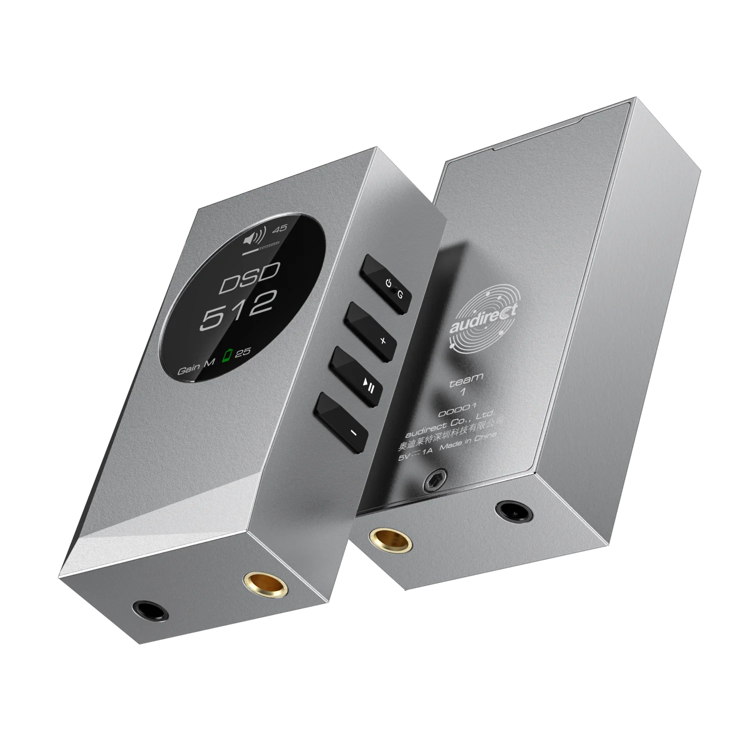 Audione  Audirect Team 1 Portable DAC Headphone Amplifier Bluetooth USB DAC OPA1612 Operational Amplifier 4.4mm Balanced IEM AM