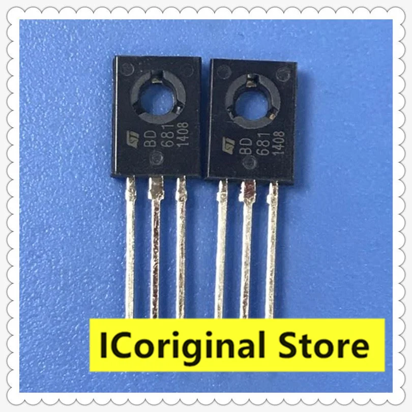 10pcs Original Chip in stock BD681 TO126 NPN Silicon darlington power transistor package TO-126