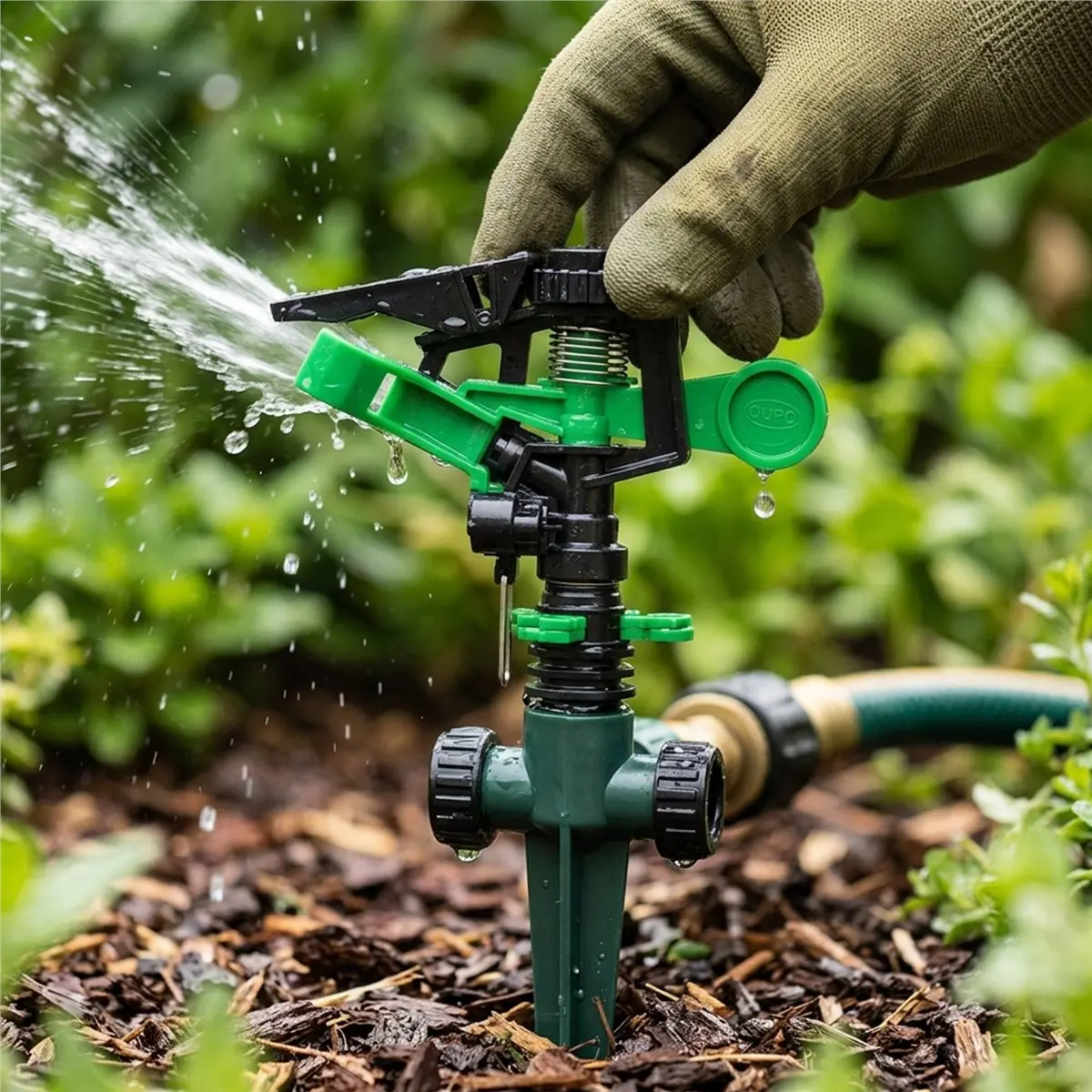 Y17A Garden Lawn Irrigation Tools Garden Sprinklers Rotating Nozzle Plant Watering Drippers Sprinkler
